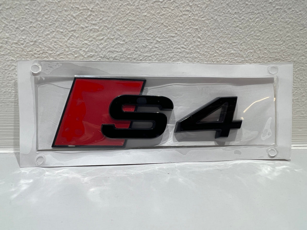 Audi rear badges - Gloss Black, S4 image