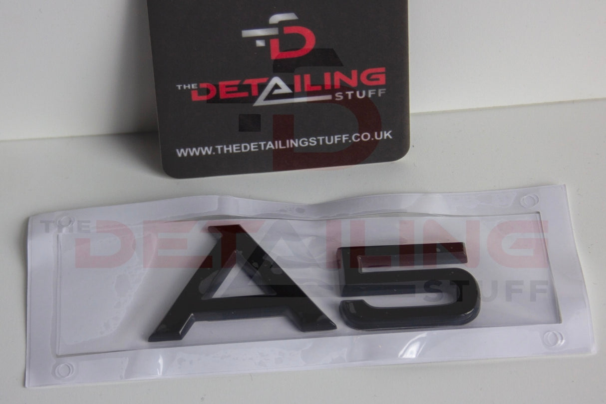 Audi rear badges - Gloss Black, A5 image