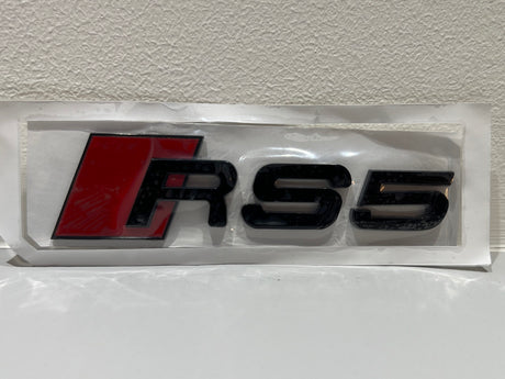 Audi rear badges - Gloss Black, RS5 image