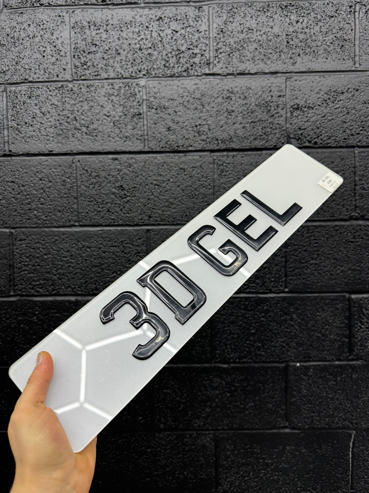 3D GEL number plates