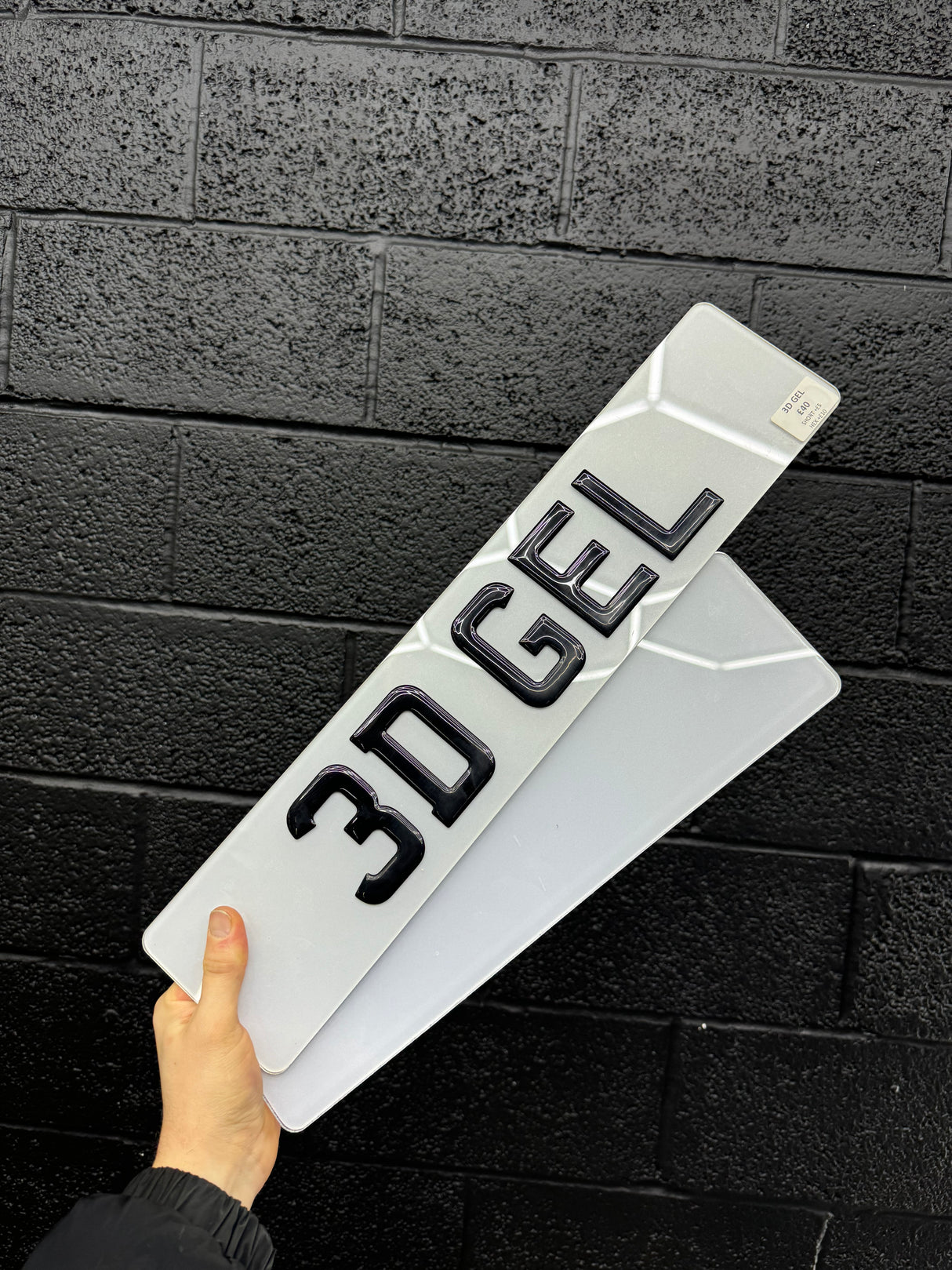 3D GEL number plates