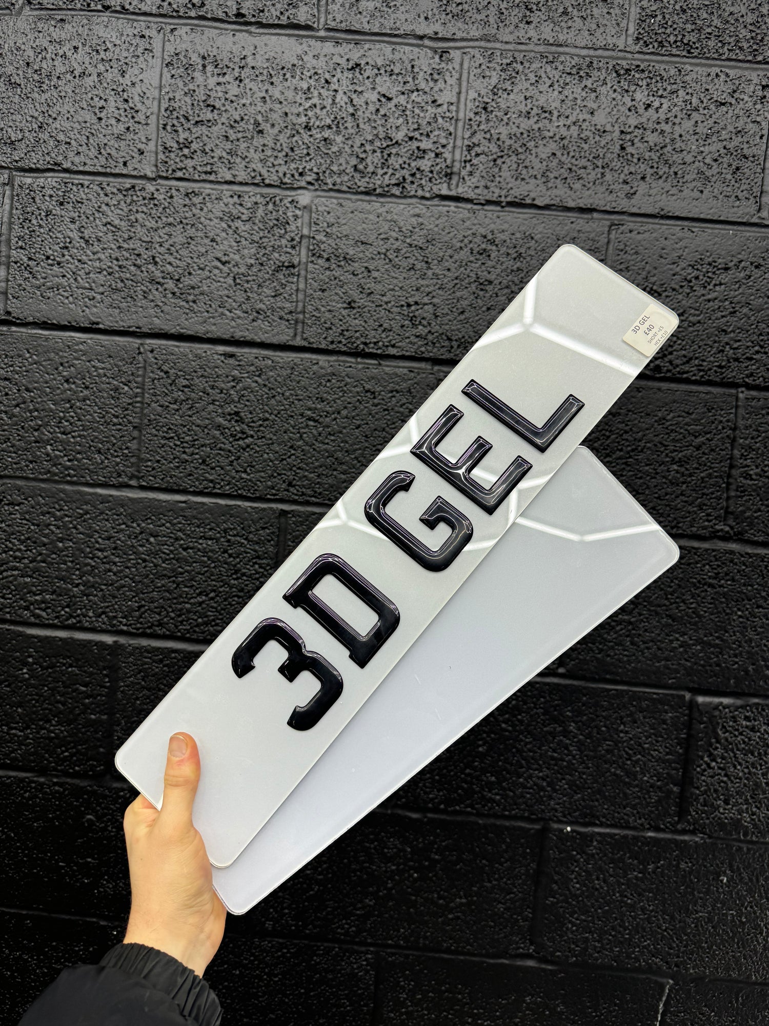 3D GEL number plates