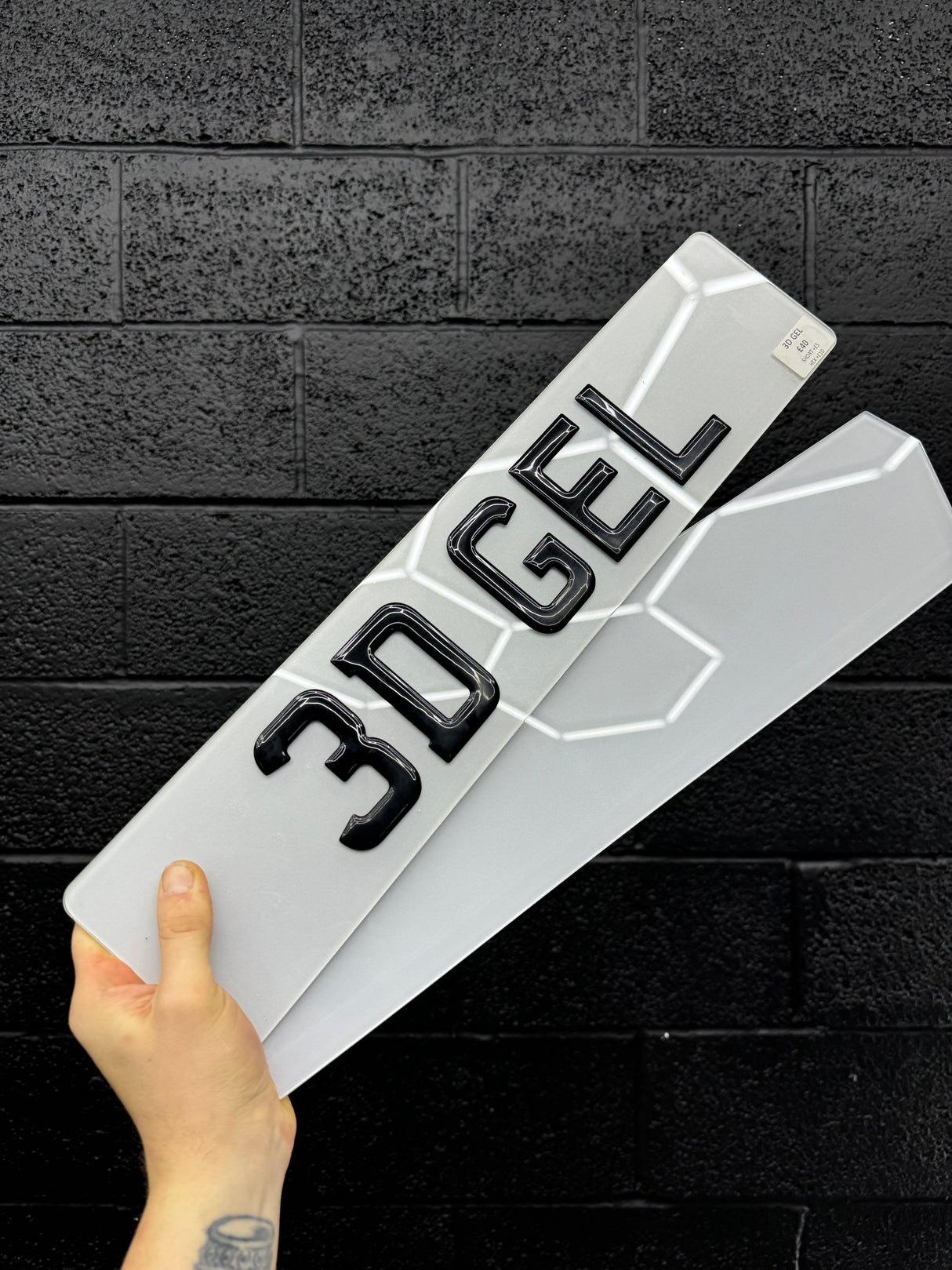 3D GEL number plates