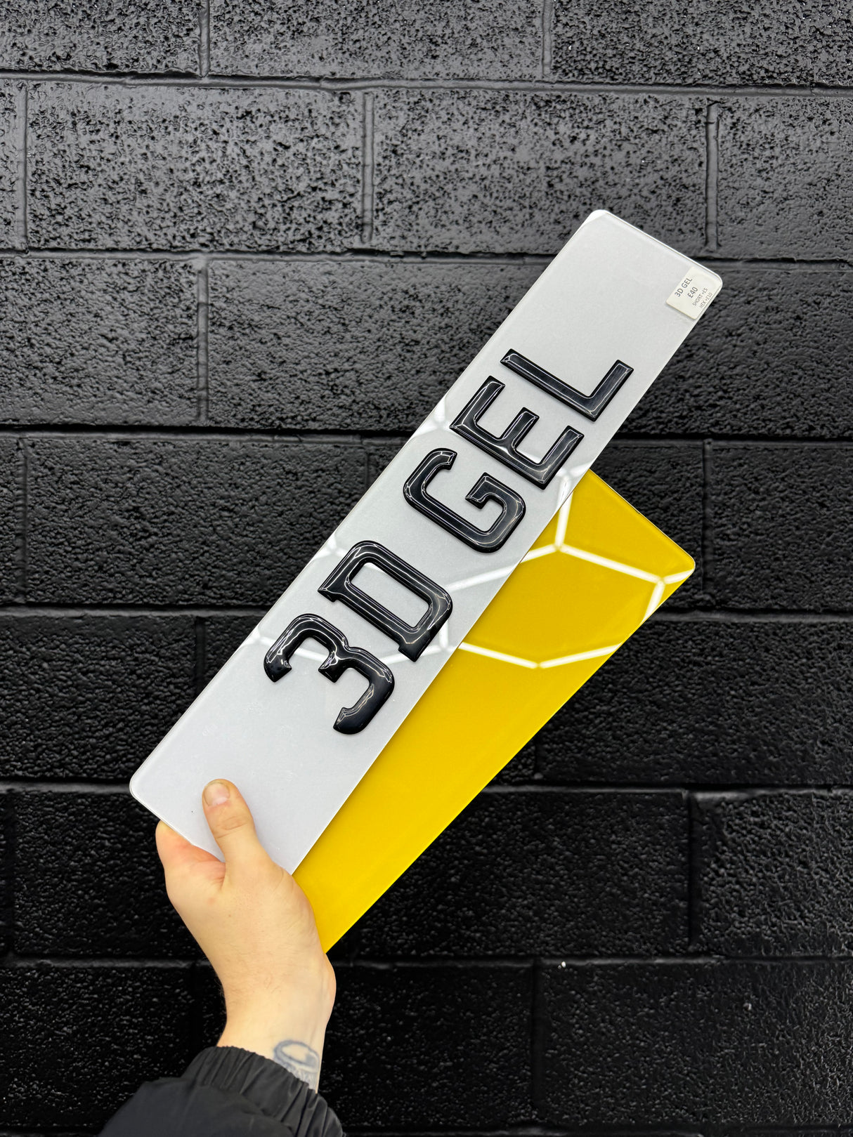 3D GEL number plates