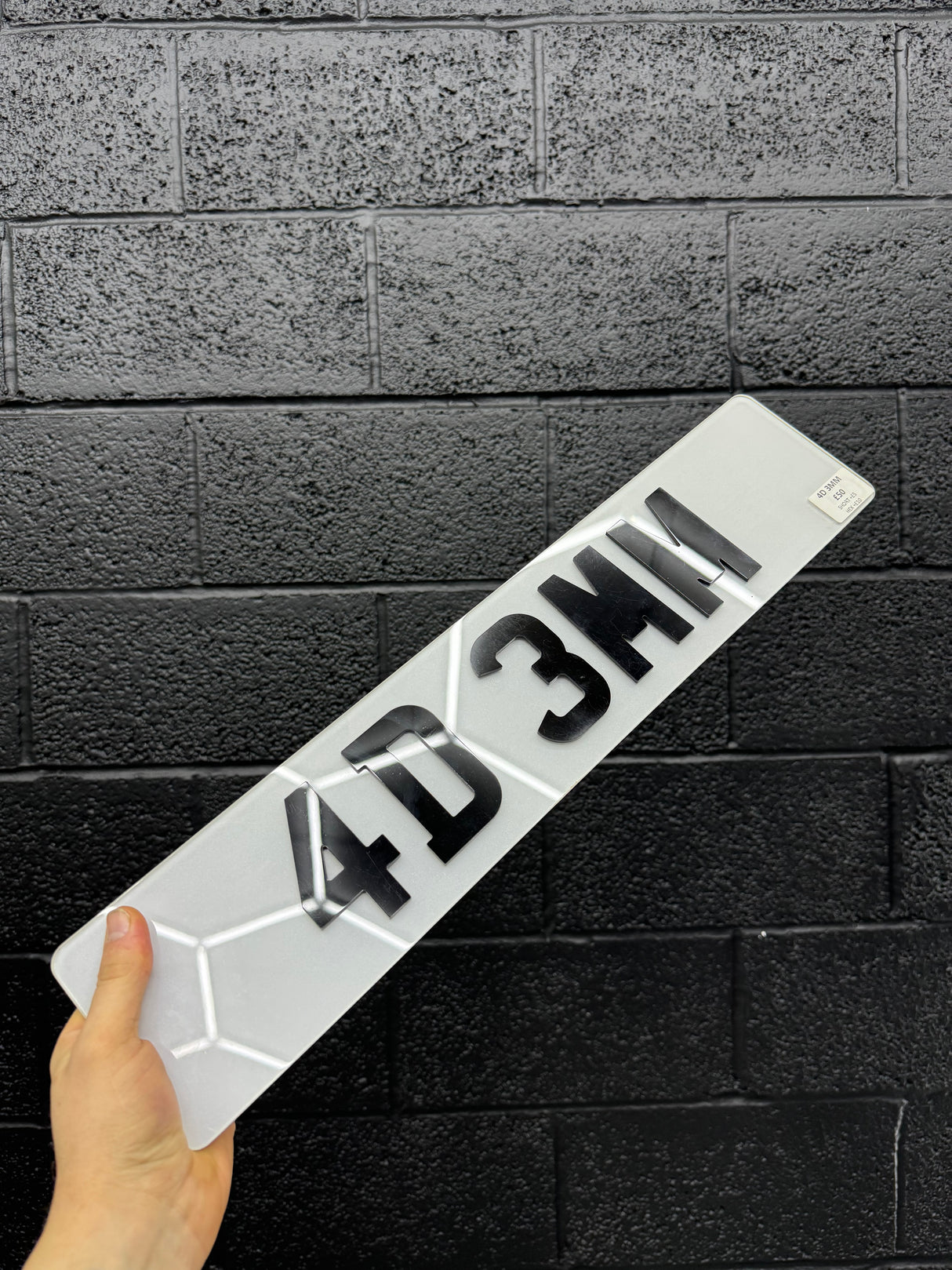 4D 3mm number plates