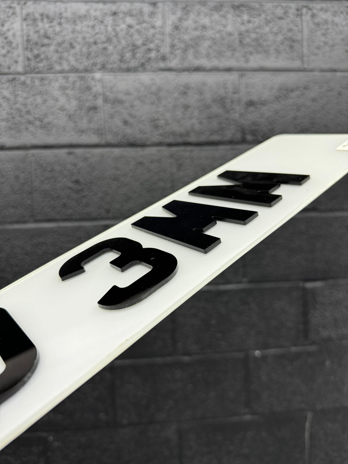 4D 3mm number plates