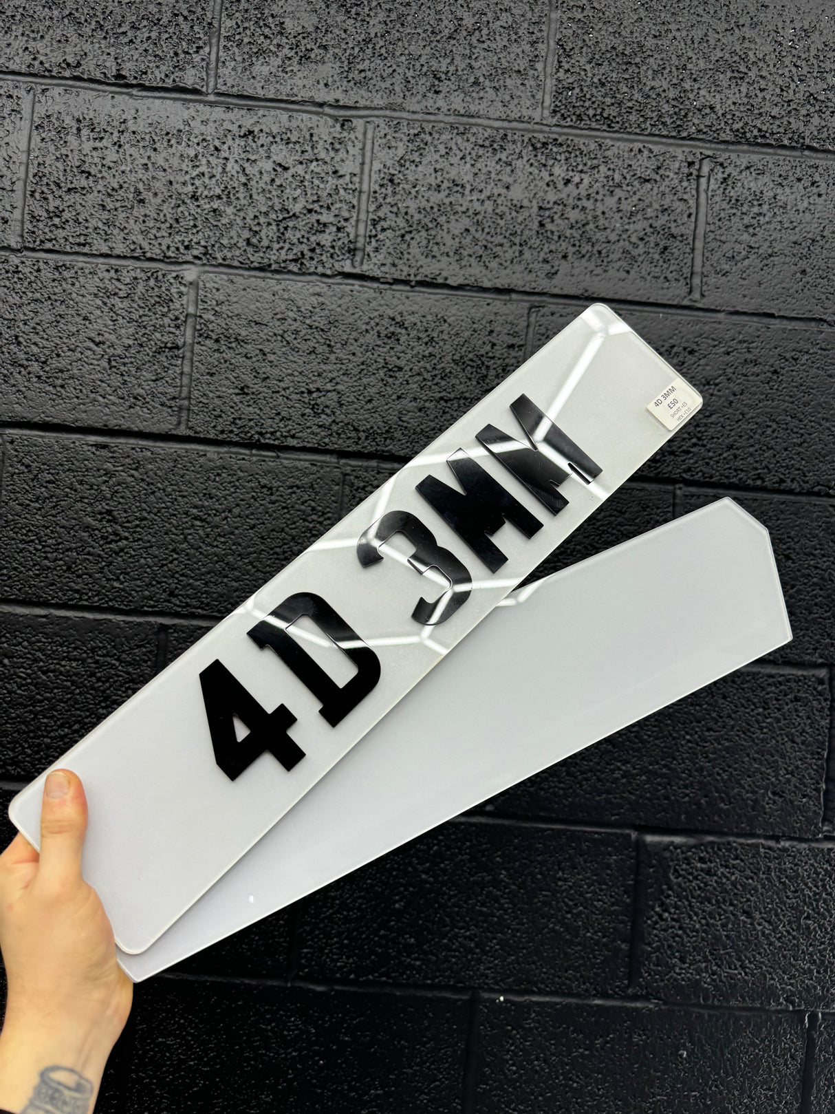 4D 3mm number plates