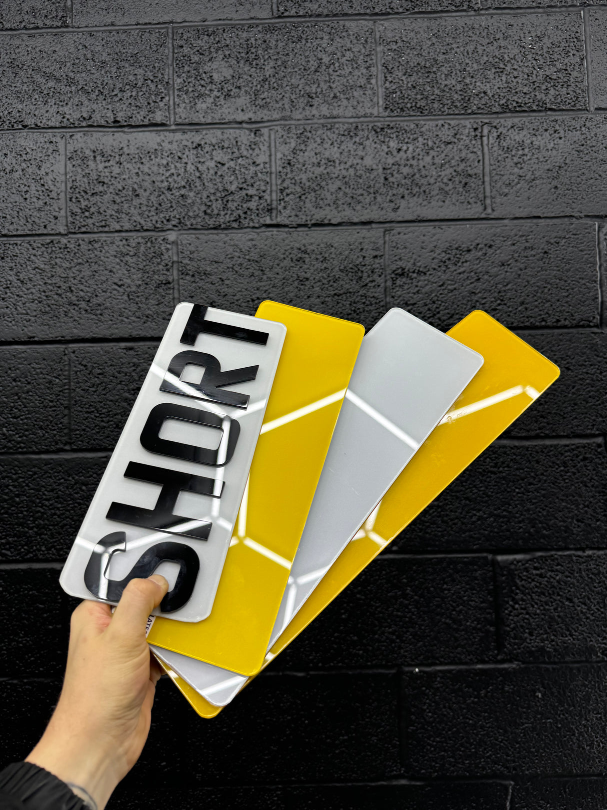 4D 3mm number plates