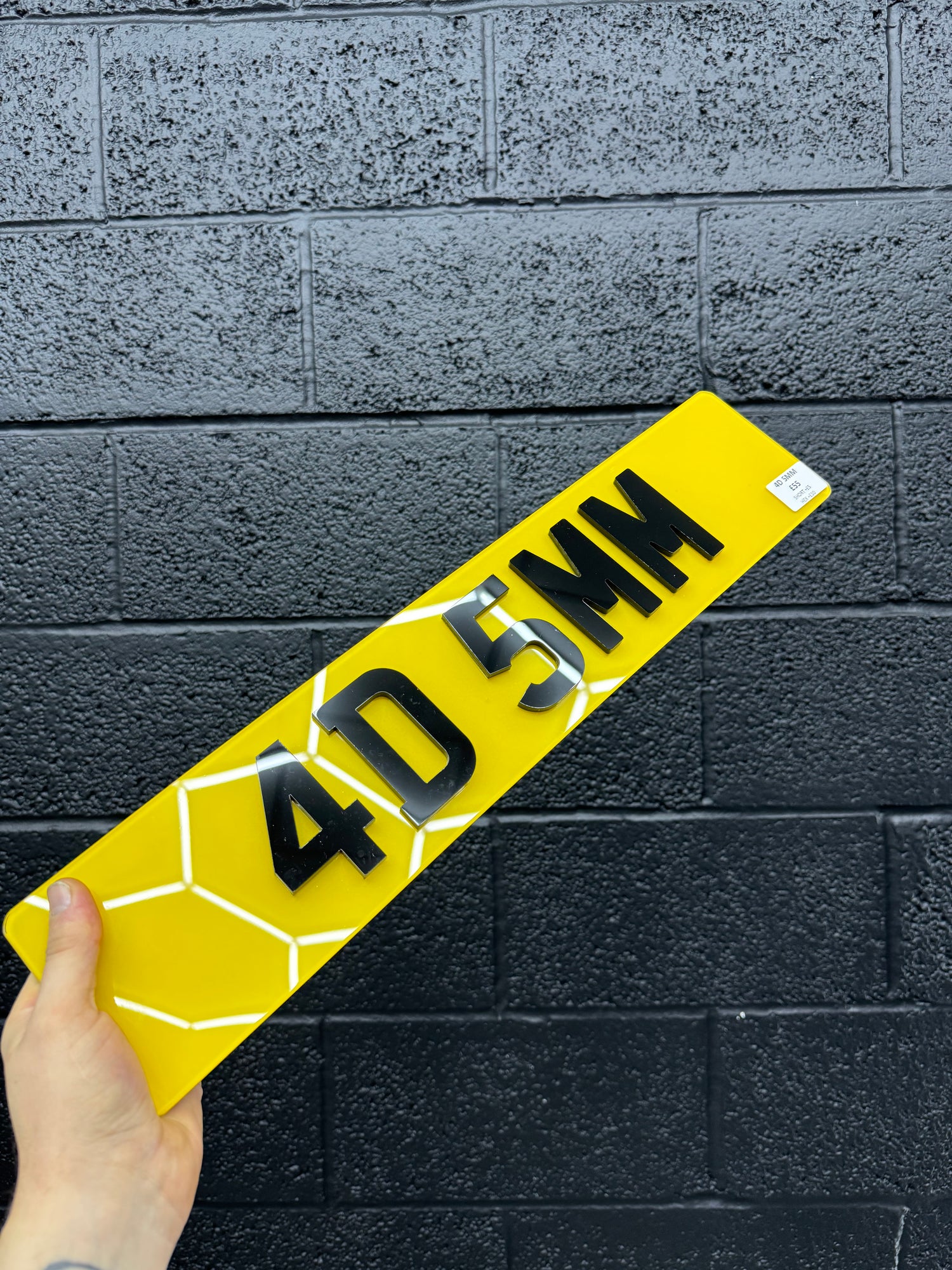 4D 5mm Number plates