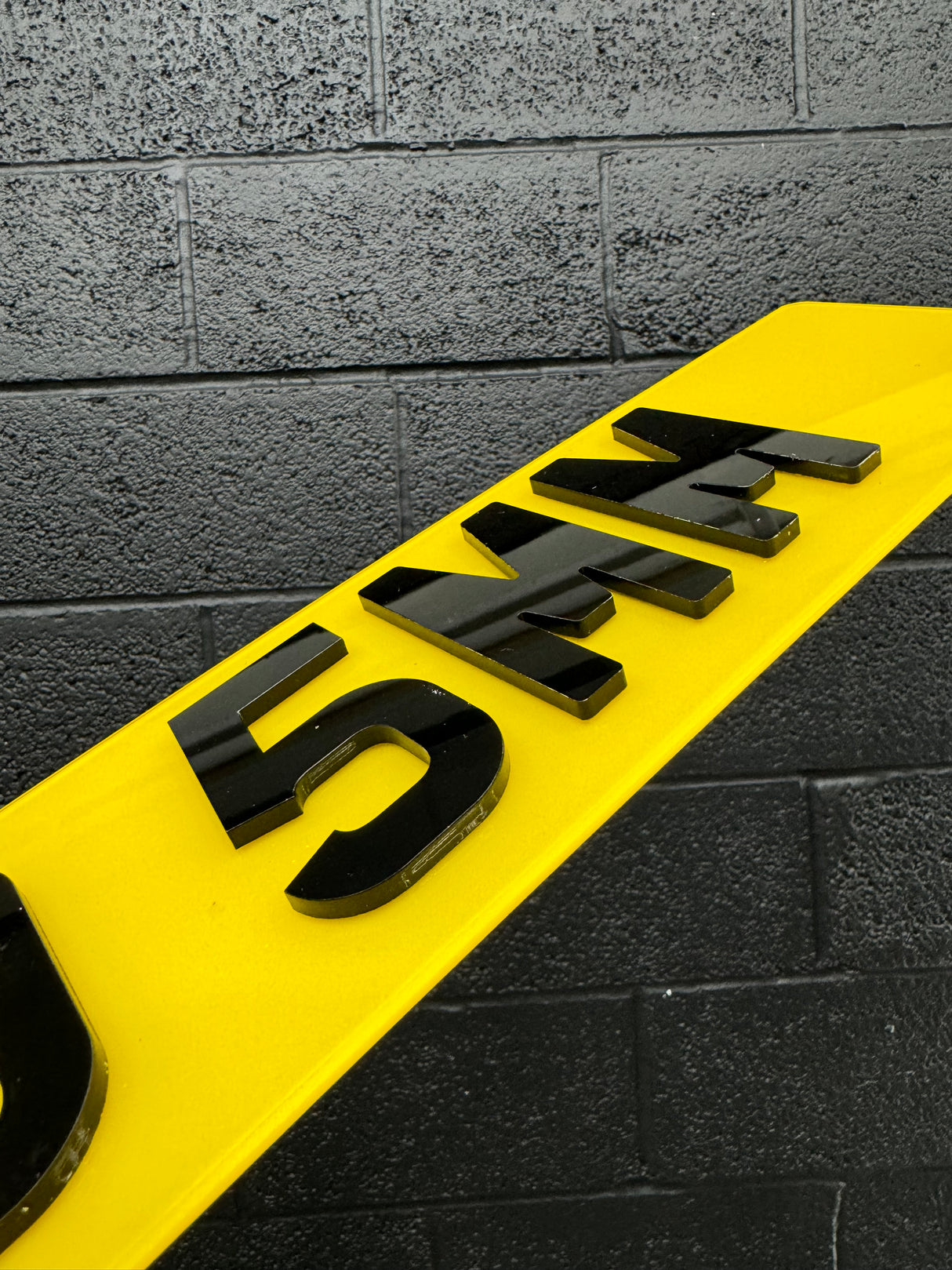 4D 5mm Number plates