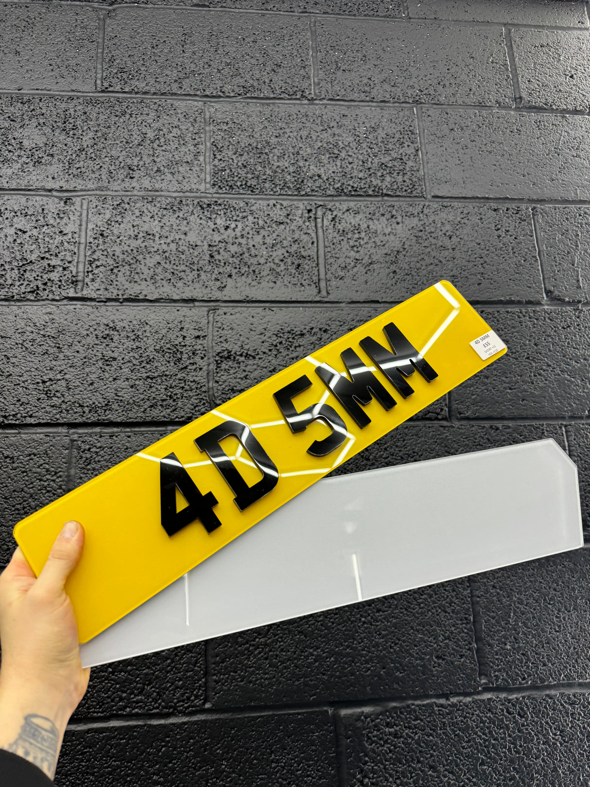 4D 5mm Number plates