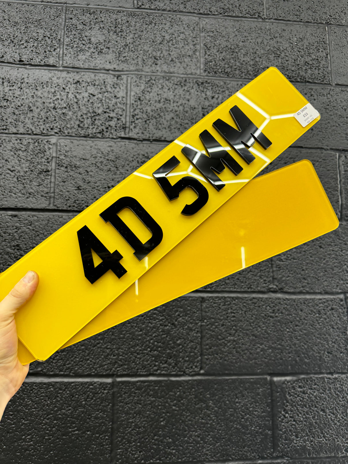 4D 5mm Number plates