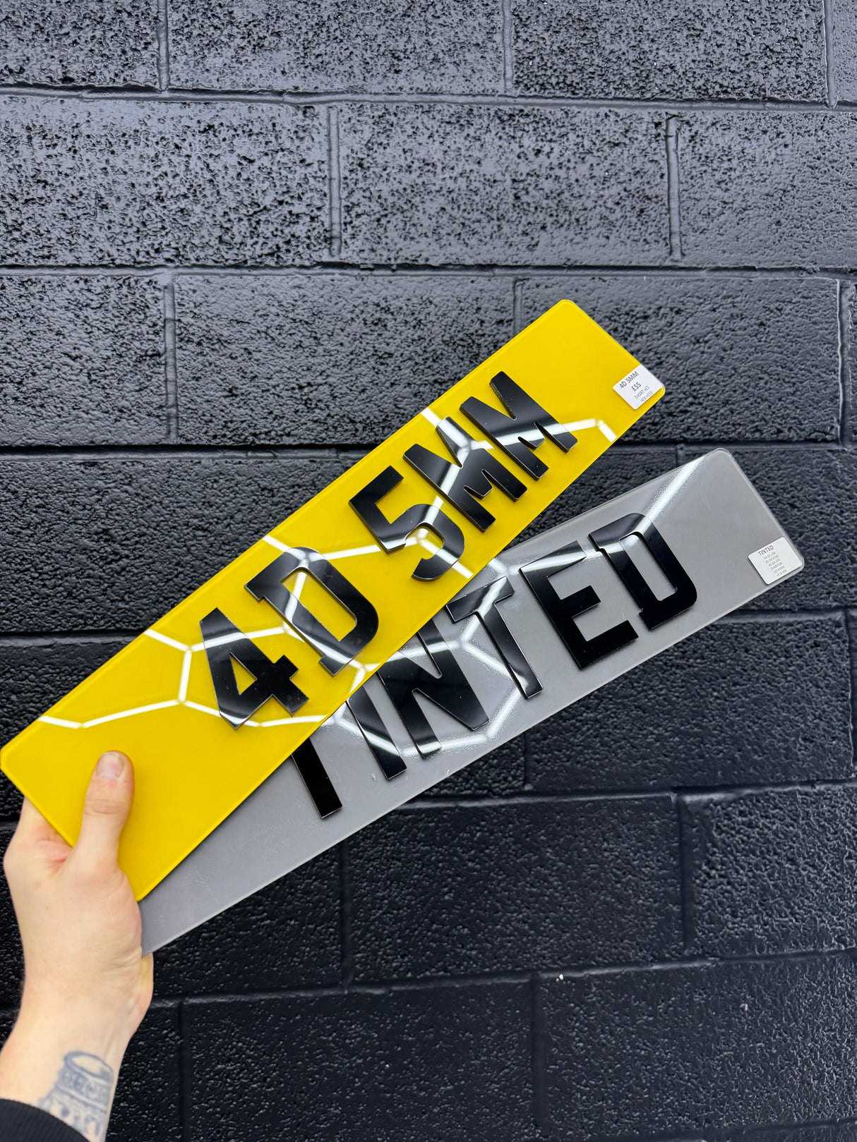 4D 5mm Number plates