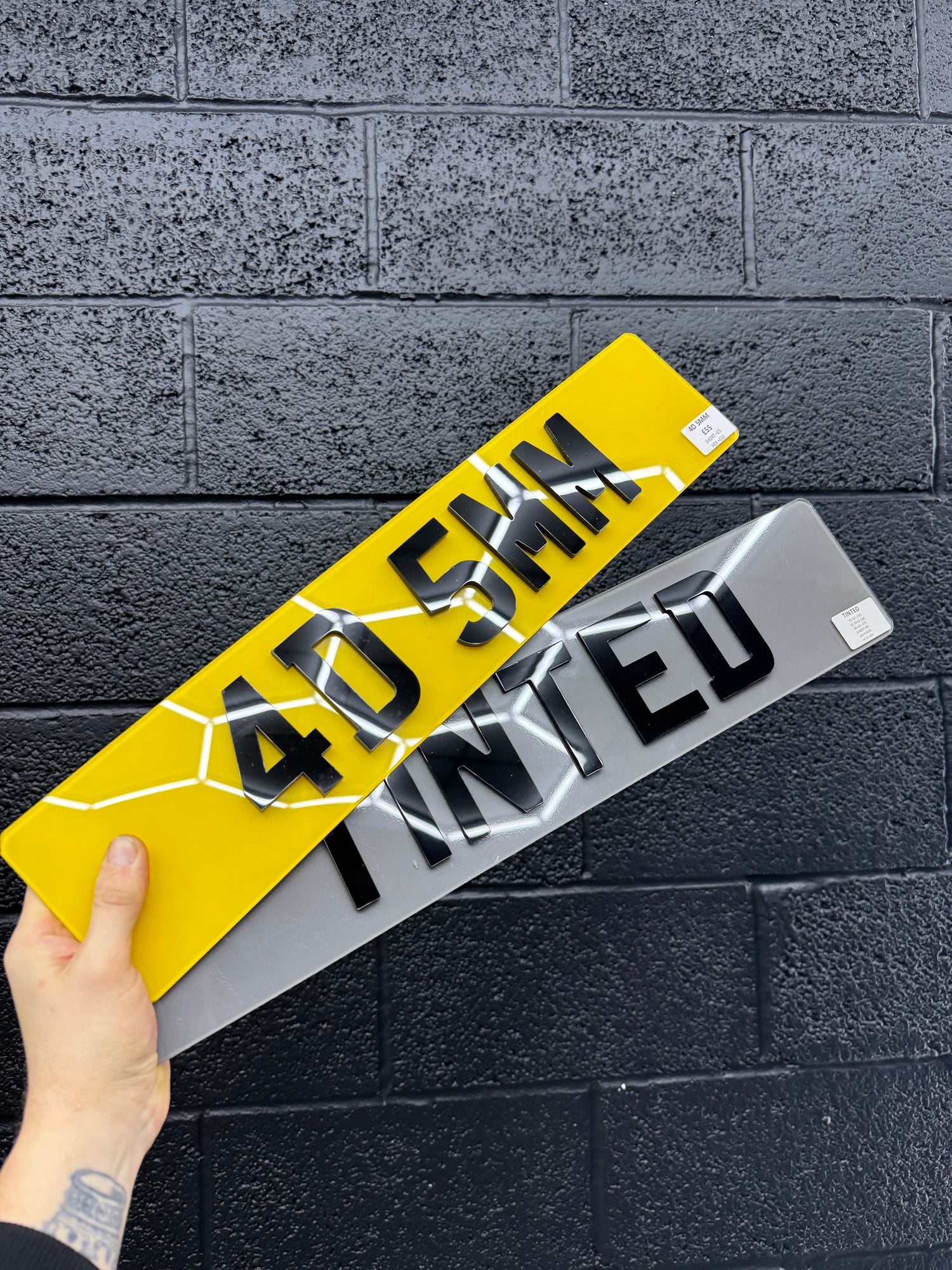 4D 5mm Number plates