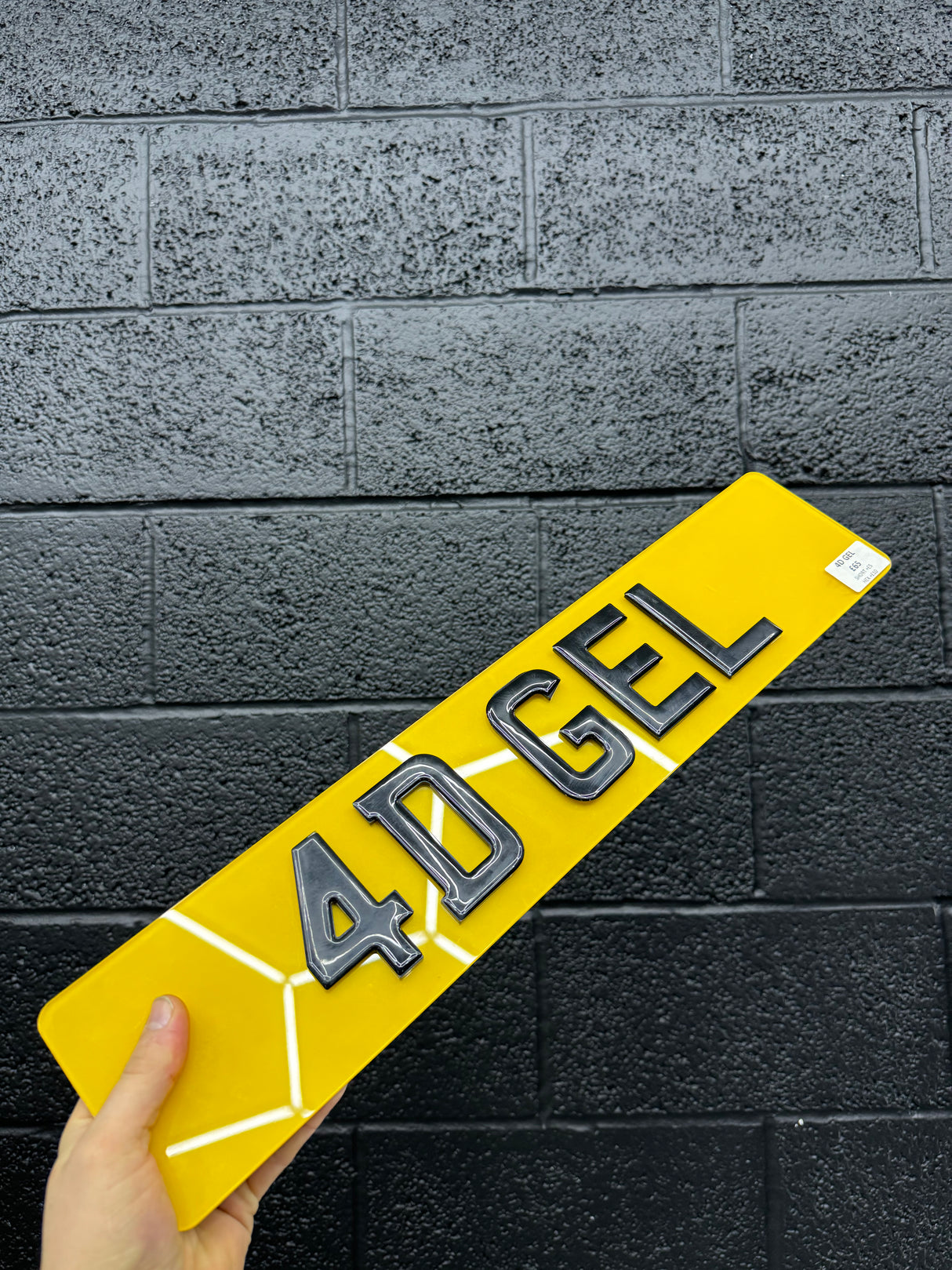 4D GEL number plates