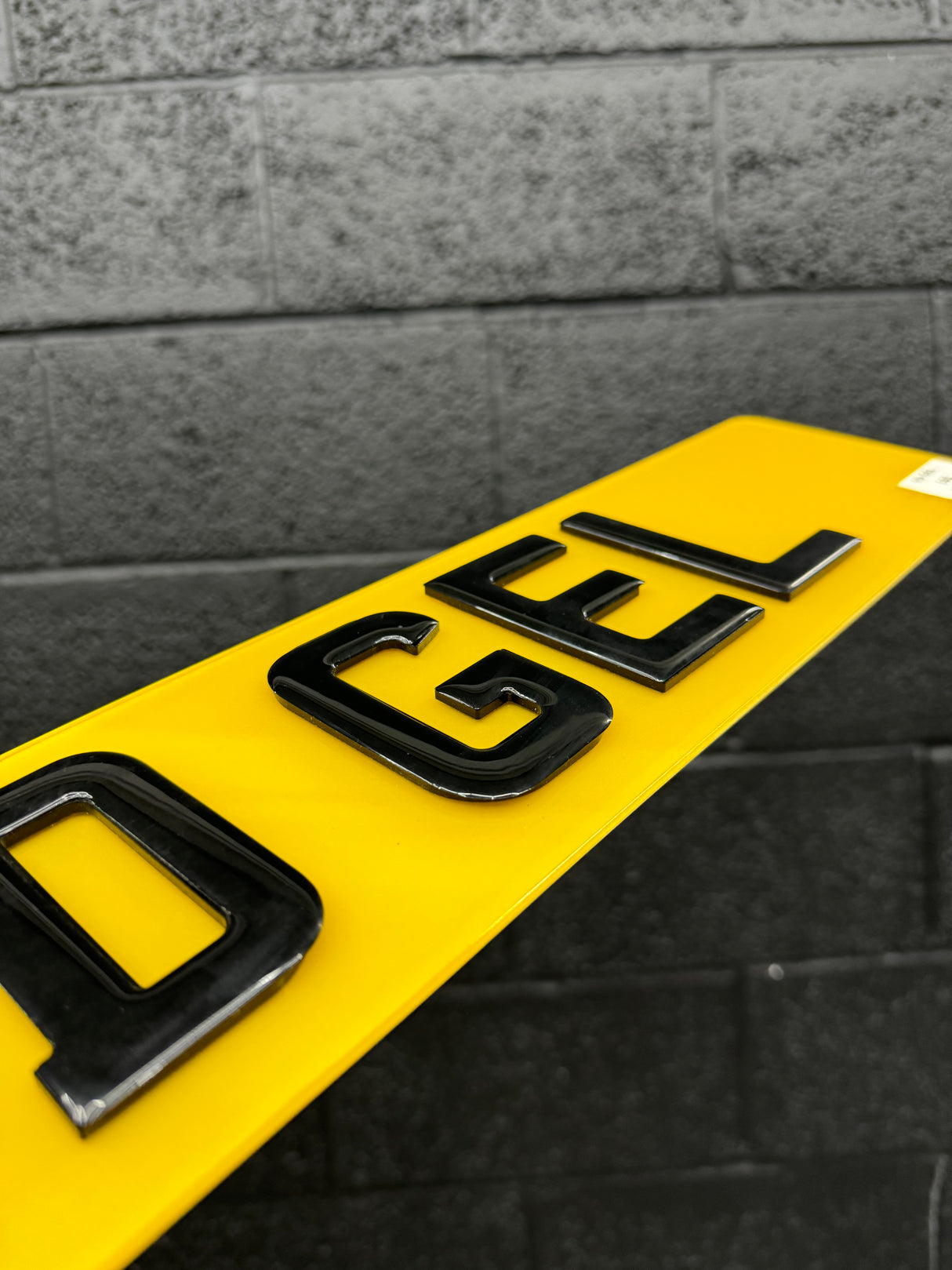 4D GEL number plates