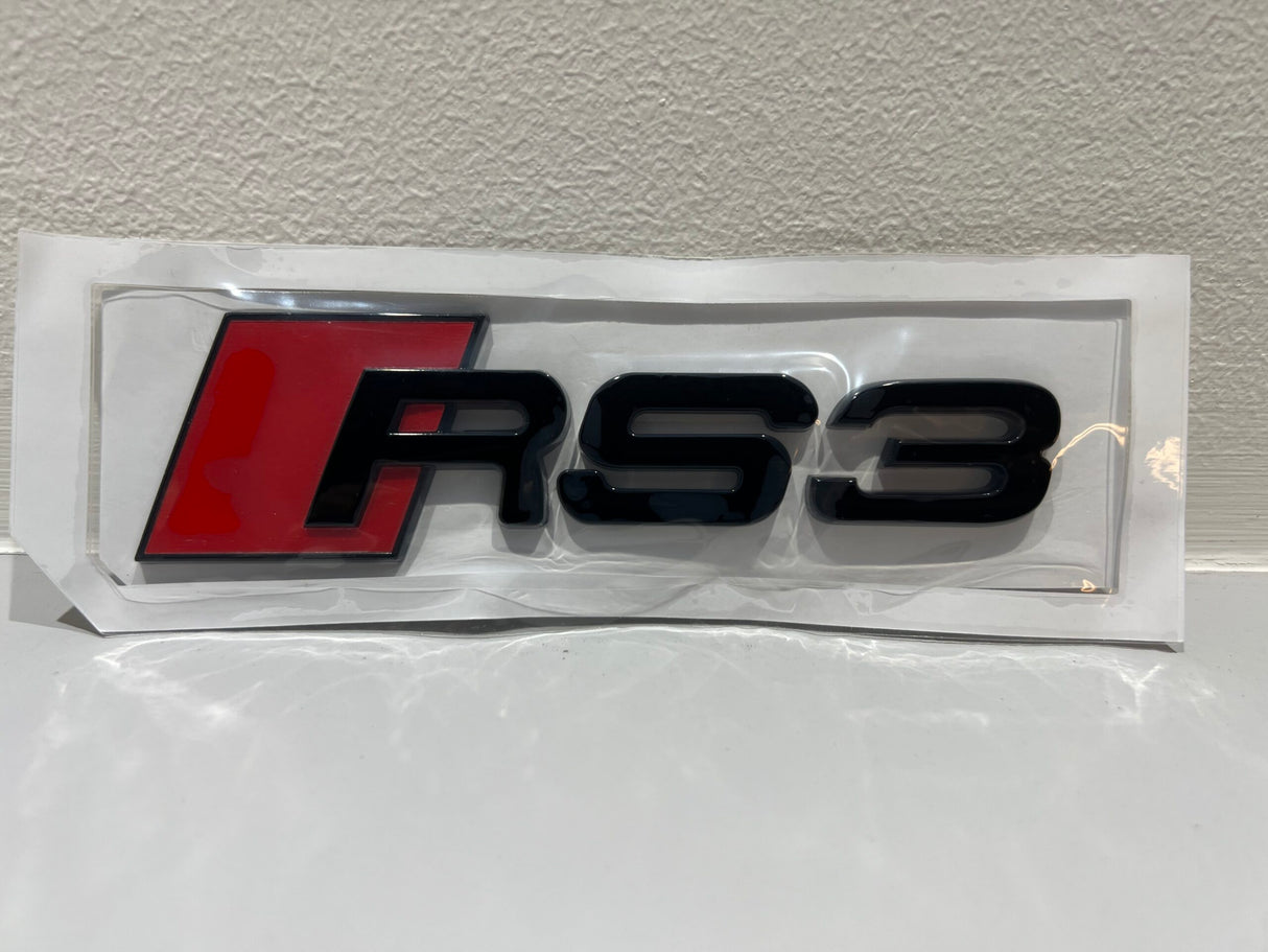 Audi rear badges - Gloss Black, RS3 image