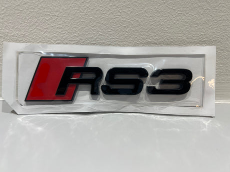 Audi rear badges - Gloss Black, RS3 image