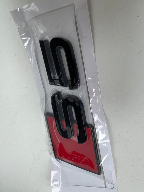 Audi rear badges - Gloss Black, S5 image