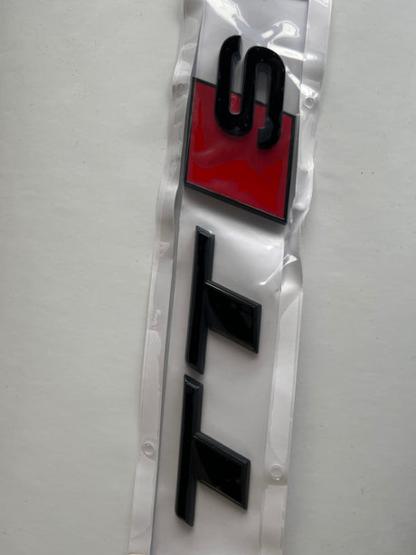 Audi rear badges - Gloss Black, TTS image