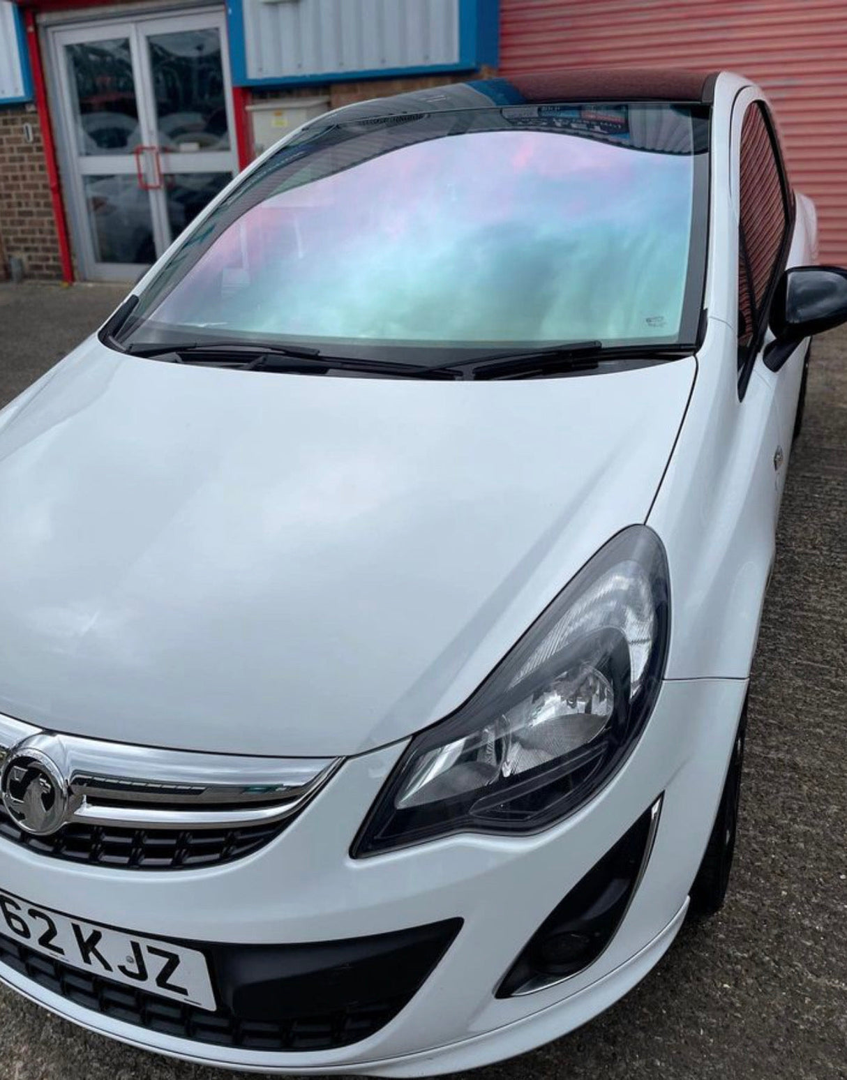 Chameleon front (drivers and front passenger) window tinting service