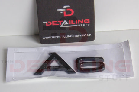 Audi rear badges - Gloss Black, A6 image