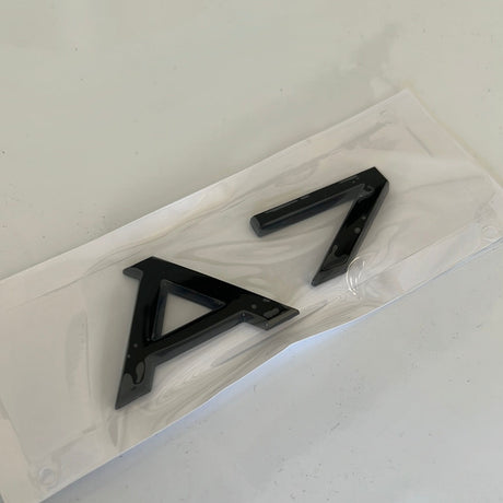 Audi rear badges - Gloss Black, A7 image