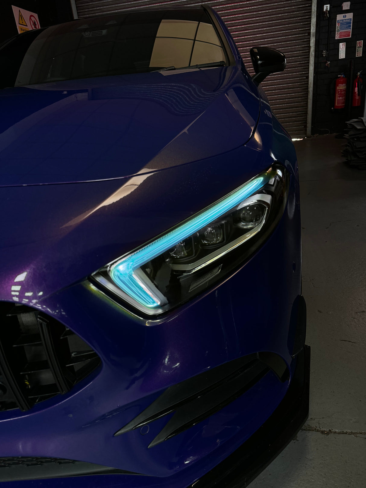 Mercedes A class DIY DRL tint kit