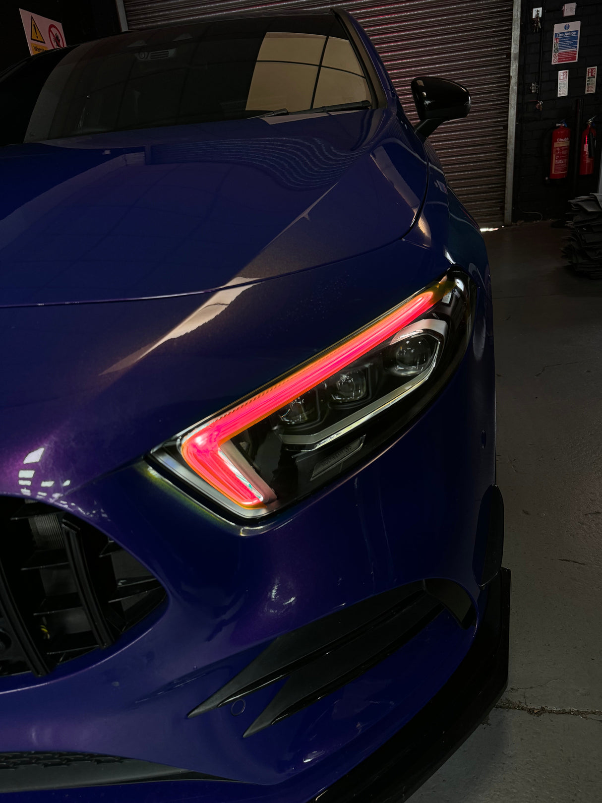 Mercedes A class DIY DRL tint kit