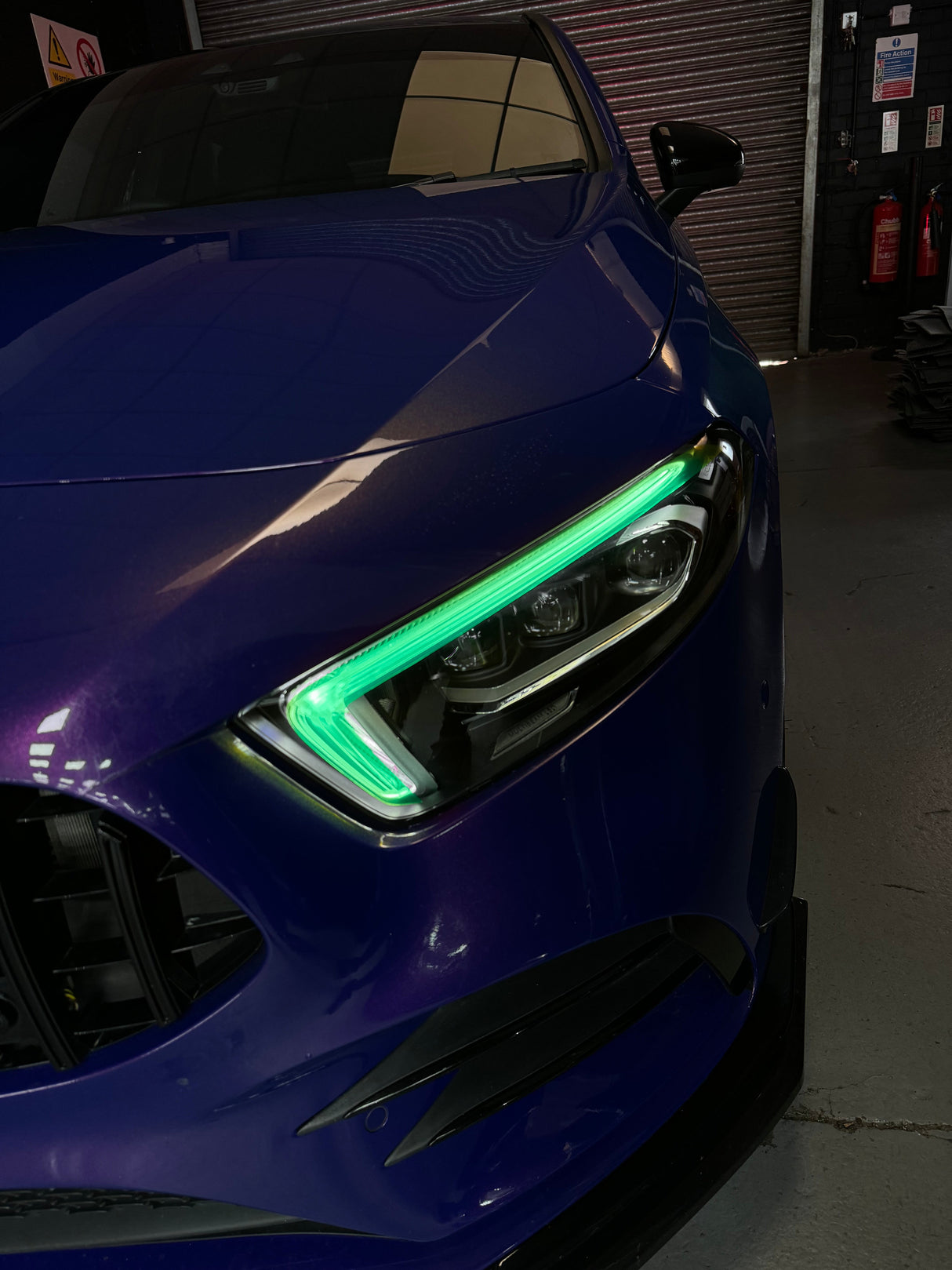 Mercedes A class DIY DRL tint kit