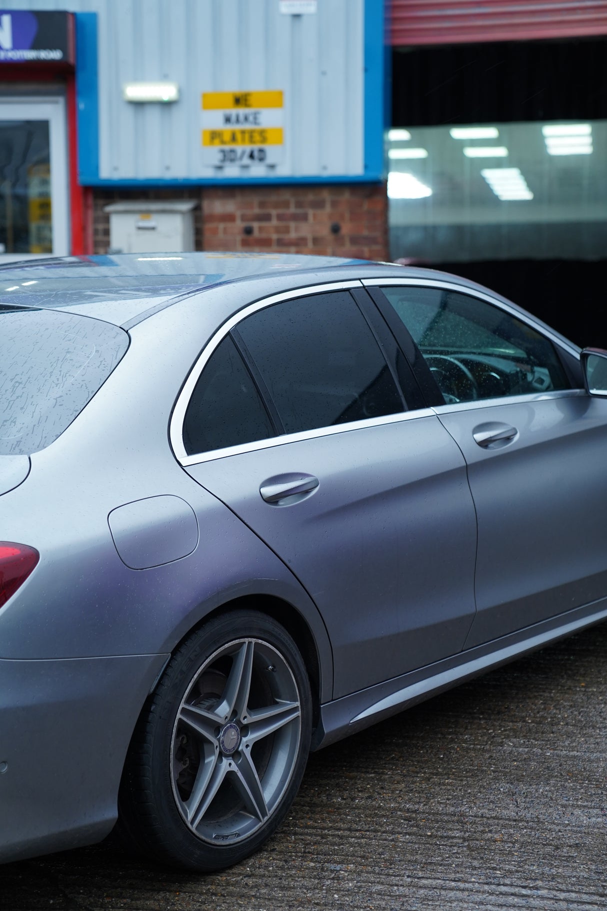 Saloon window tinting