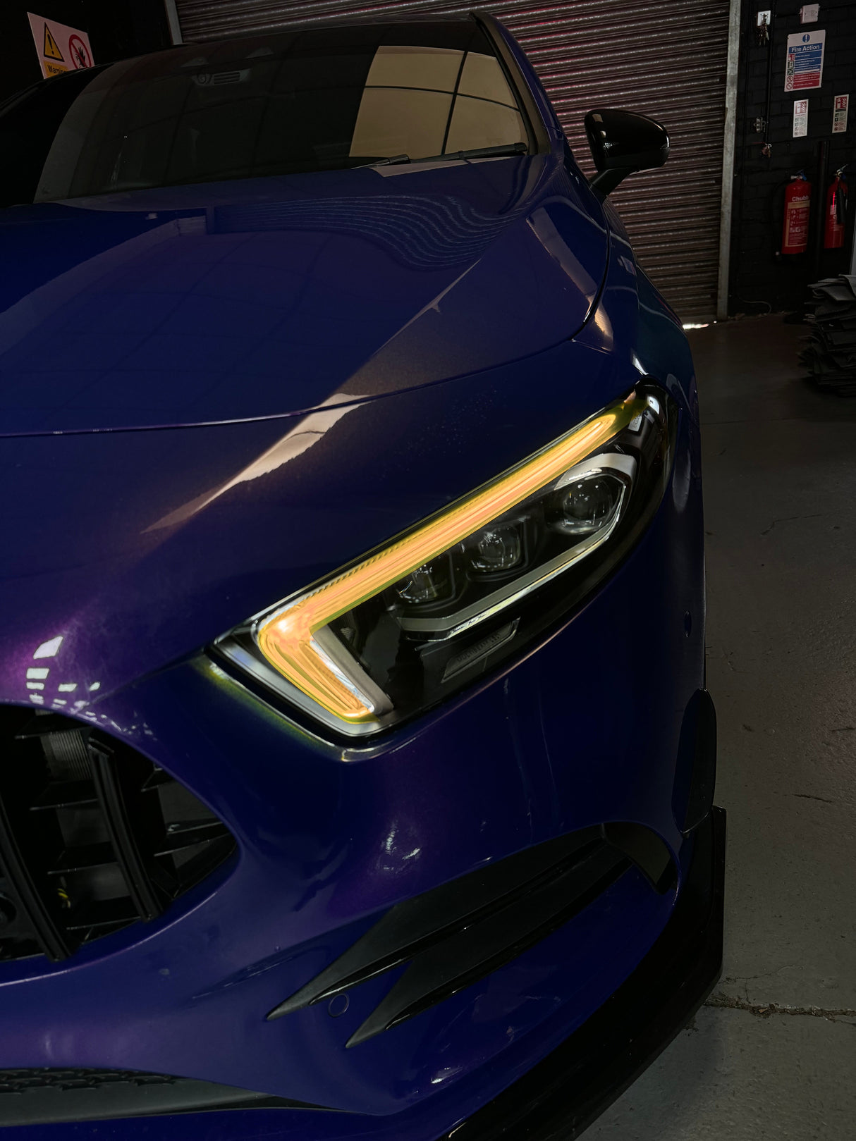 Mercedes A class DIY DRL tint kit