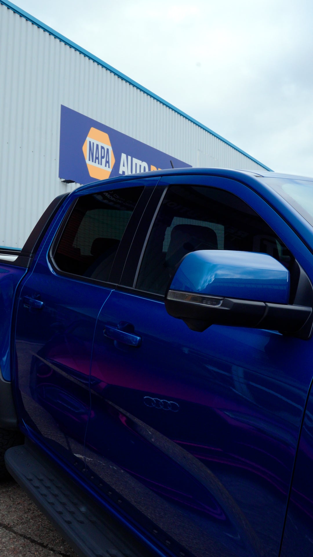 Front (driver and passenger) window tinting